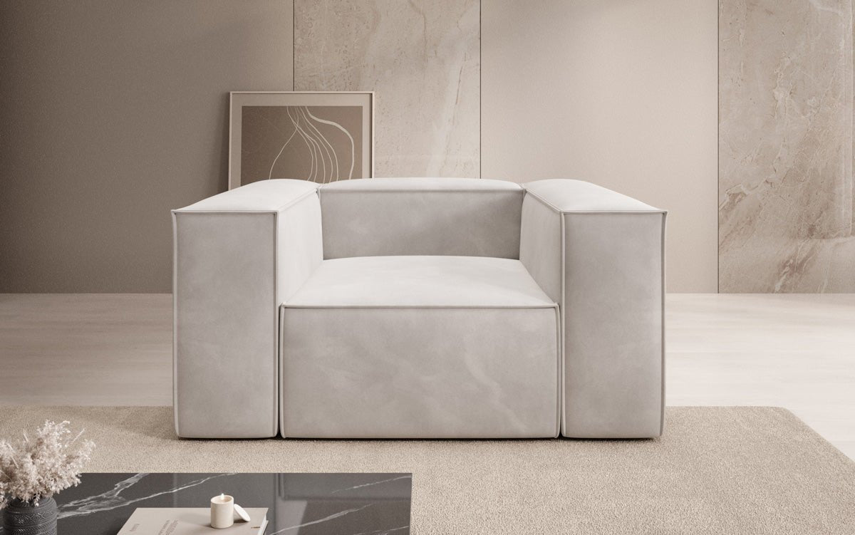 Designer Sofa-Sessel Lesley in Samt
