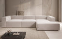 Designer Ecksofa Lesley in Strukturstoff