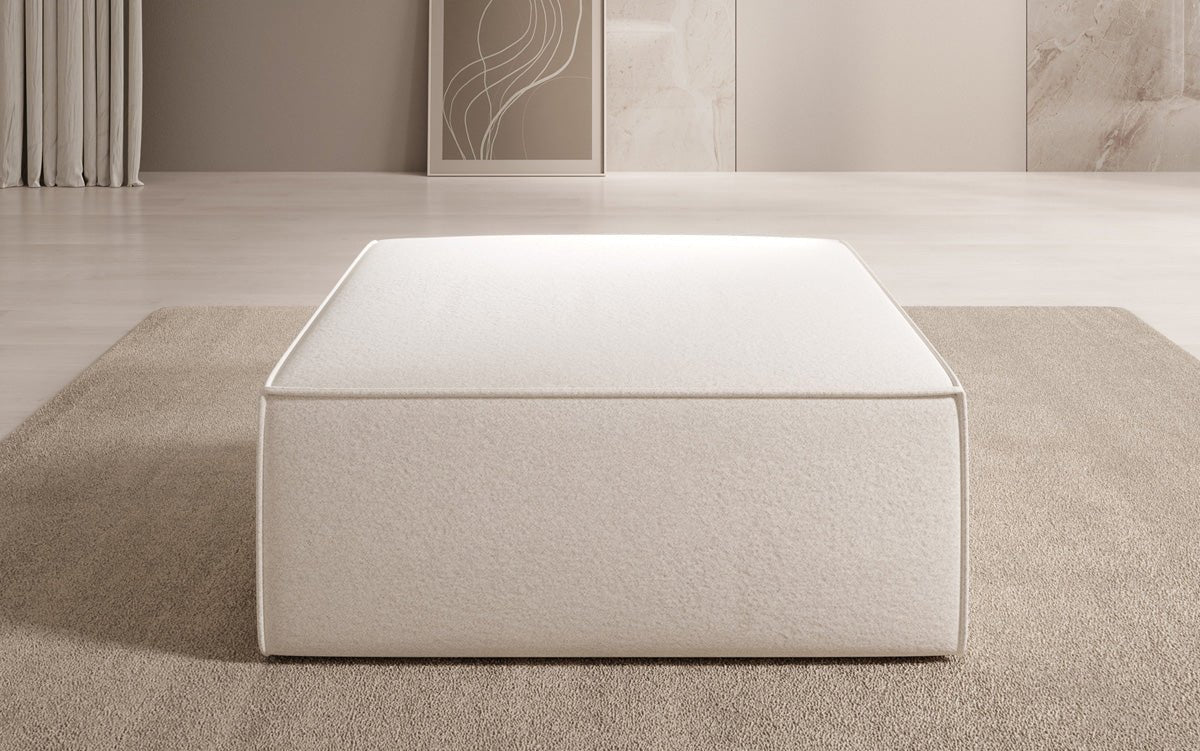 Beistellhocker Lesley in Strukturstoff