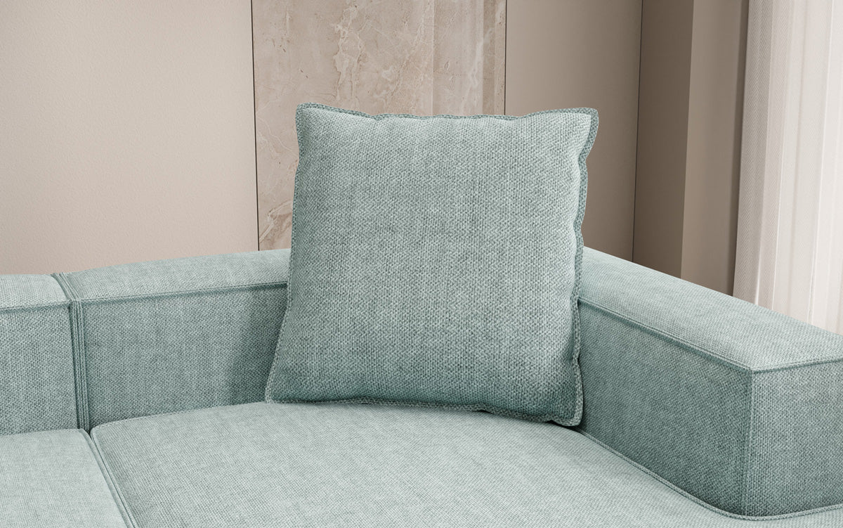 Zierkissen Lesley 60x60 in Leinen-Optik