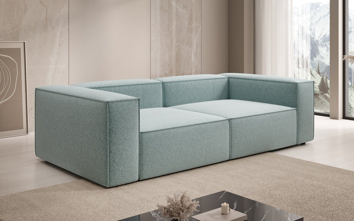Designer Sofa Lesley 3 Sitzer in Strukturstoff