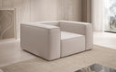 Designer Sofa-Sessel Lesley in Strukturstoff