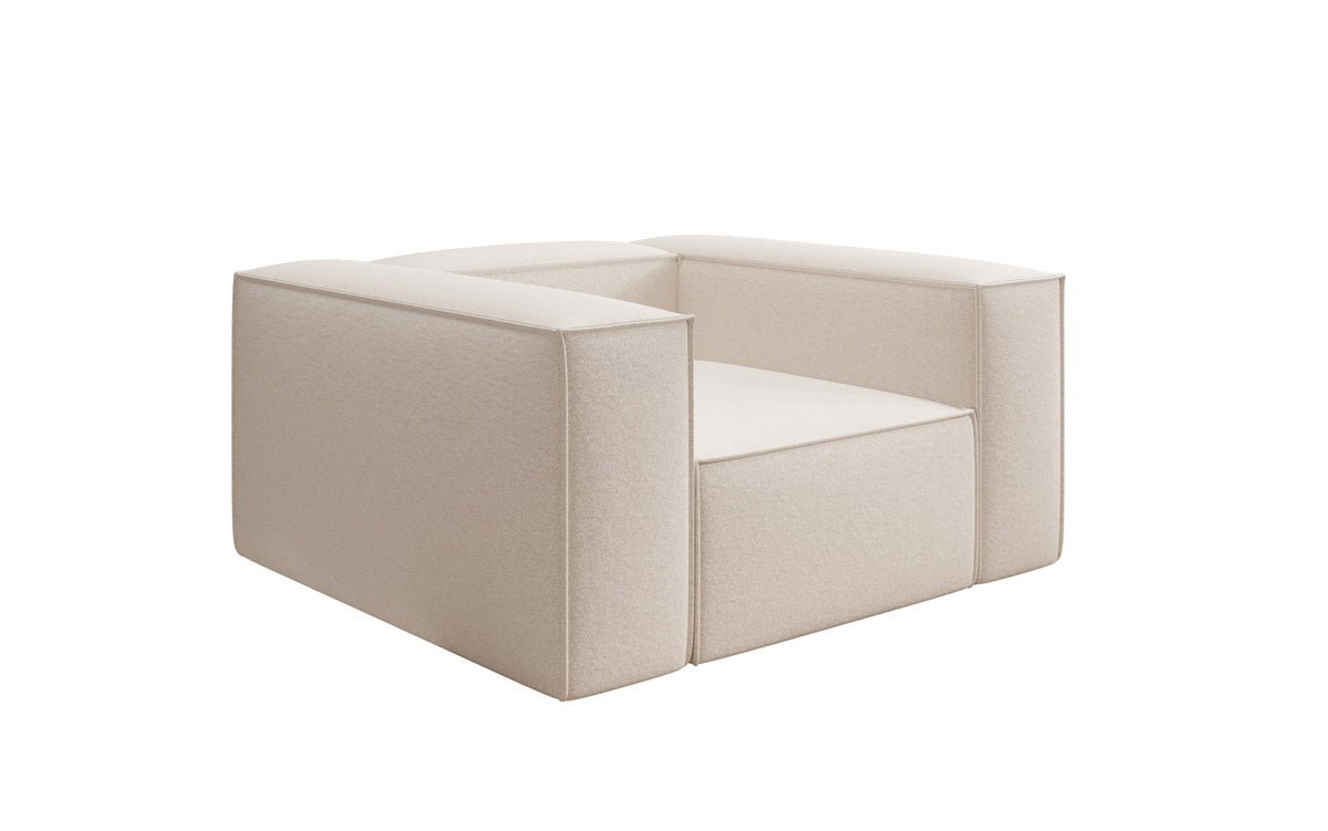 Designer Sofa-Sessel Lesley in Strukturstoff
