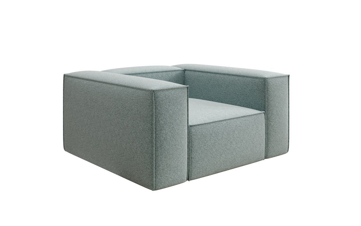 Designer Sofa-Sessel Lesley in Strukturstoff