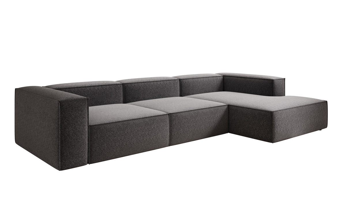 Designer Sofa Lesley L in Strukturstoff