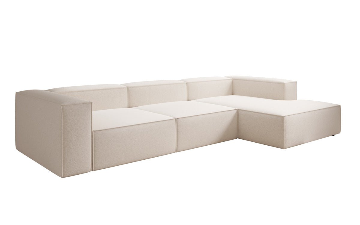 Designer Sofa Lesley L in Strukturstoff