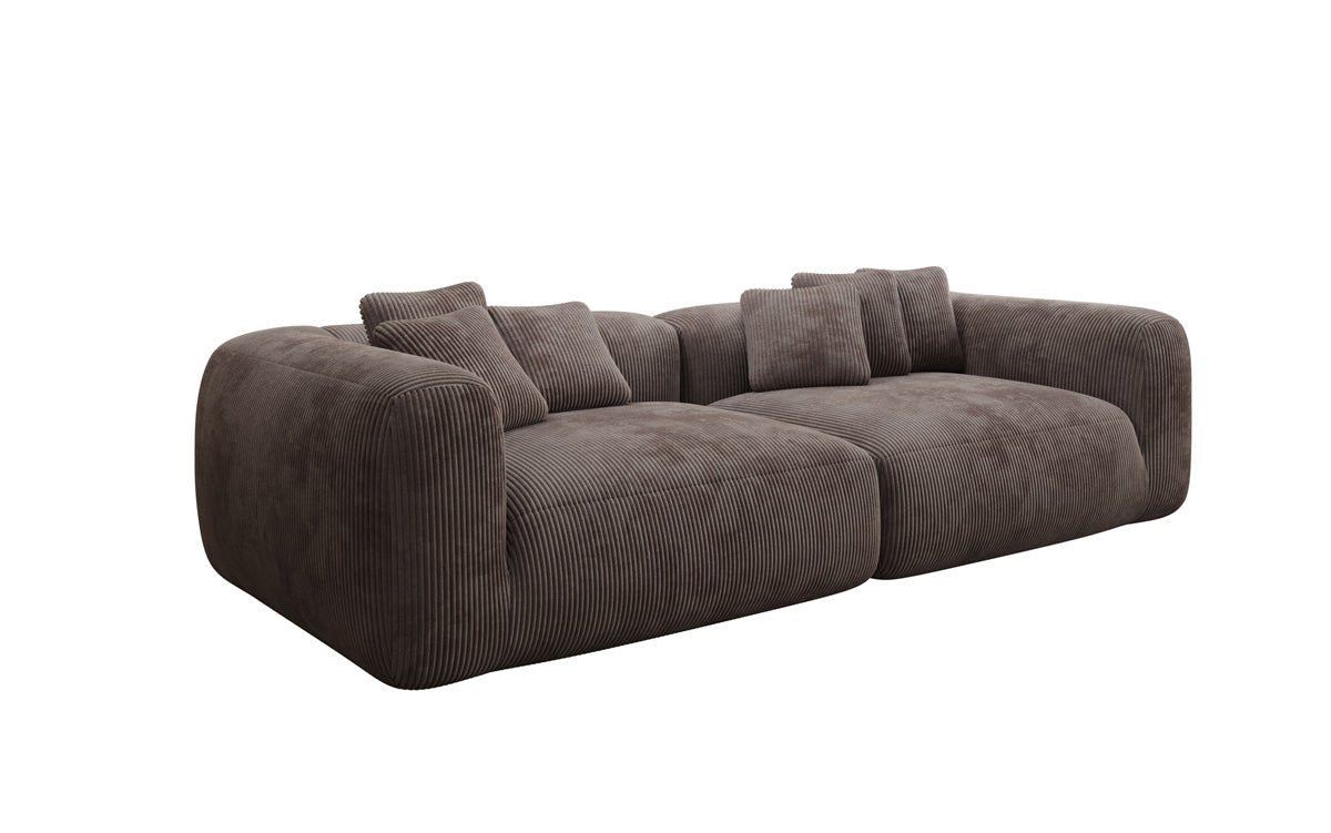 Canapé design Tully 3 places en Côtelé (ultra confortable)