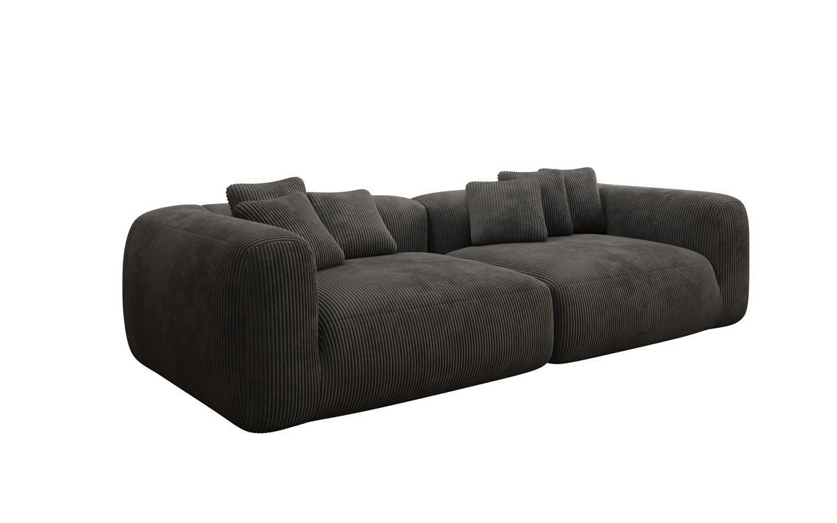 Canapé design Tully 3 places en Côtelé (ultra confortable)