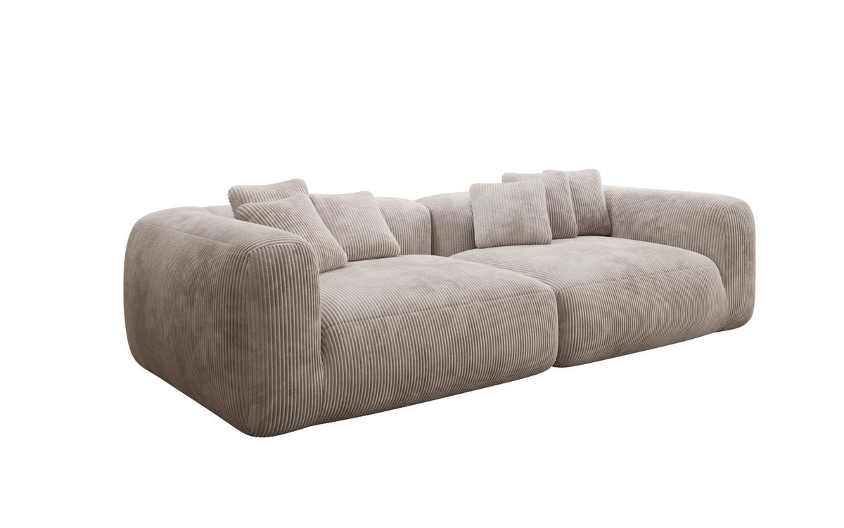 Canapé design Tully 3 places en Côtelé (ultra confortable)