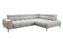 Designer Ecksofa Ceora mit elektrischer Schlaffunktion und verstellbarerer Rückenlehne in Echtleder