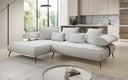 Designer Ecksofa Sydney II Bouclé mit elektrischer Schlaffunktion