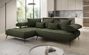 Designer Ecksofa Sydney II Bouclé mit elektrischer Schlaffunktion