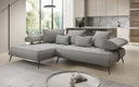 Designer Ecksofa Sydney II Bouclé mit elektrischer Schlaffunktion