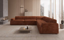 Designer Ecksofa Monza Wohnlandschaft XXL in Cord
