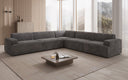 Designer Ecksofa Monza Wohnlandschaft XXL in Cord