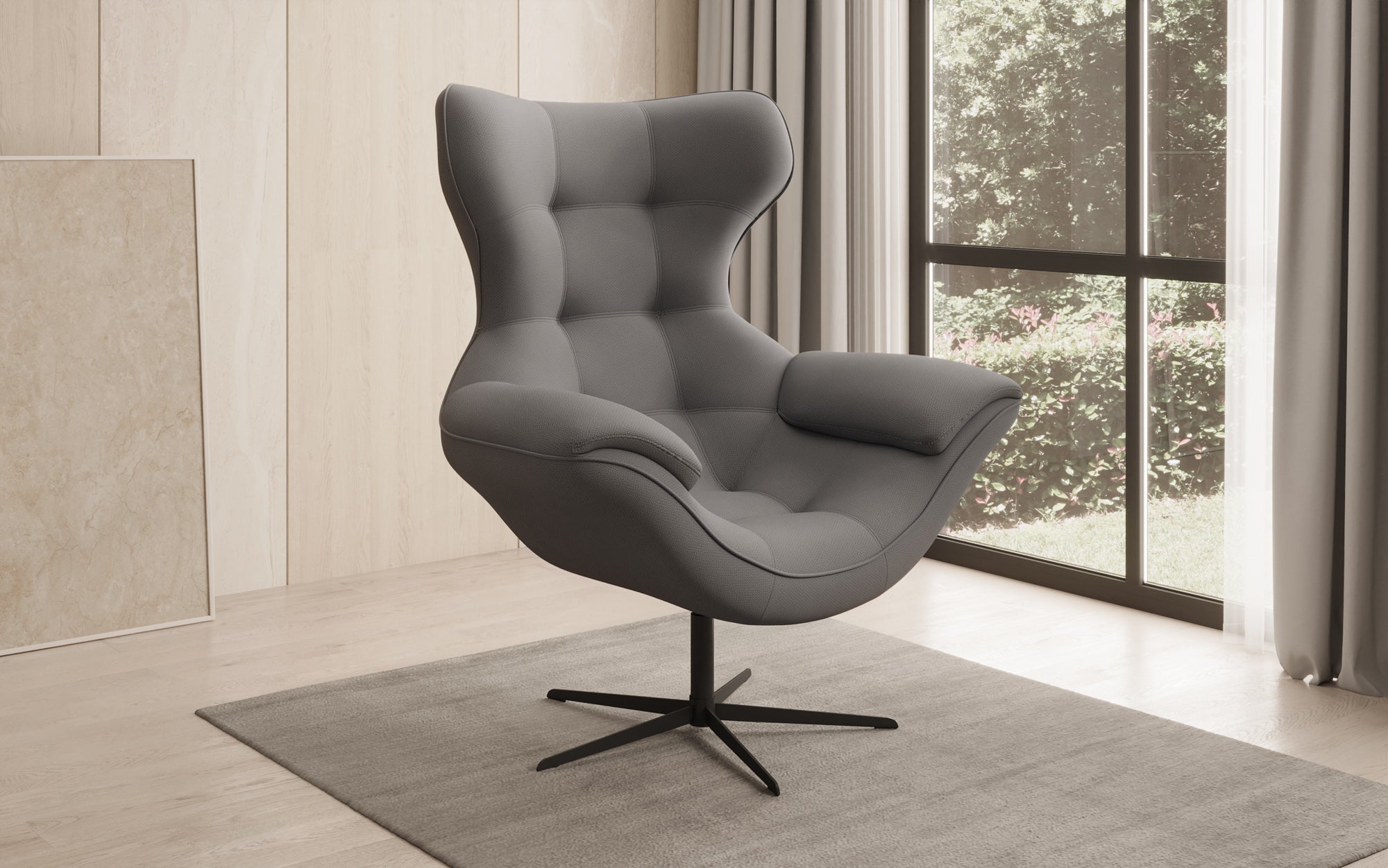 Designer Sofa-Sessel Aurelio in Stoff