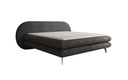 Boxspringbett Marisol mit ovalem Headboard in Bouclé