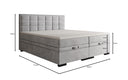 Boxspringbett Alessia mit Stauraum in Samt