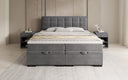 Boxspringbett Alessia mit Stauraum in Samt