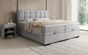 Boxspringbett Alessia mit Stauraum in Samt