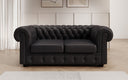 Chesterfield 2 Sitzer Sofa Royal in Echtleder