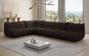 Designer Ecksofa Wohnlandschaft Calmo in Teddy Bouclé