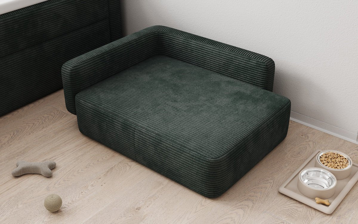 Hundebett BelloCouch 80 × 60 cm in Cord