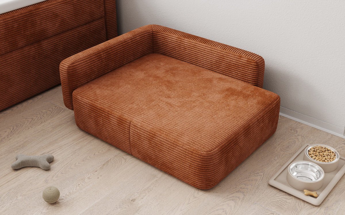 Hundebett BelloCouch 80 × 60 cm in Cord
