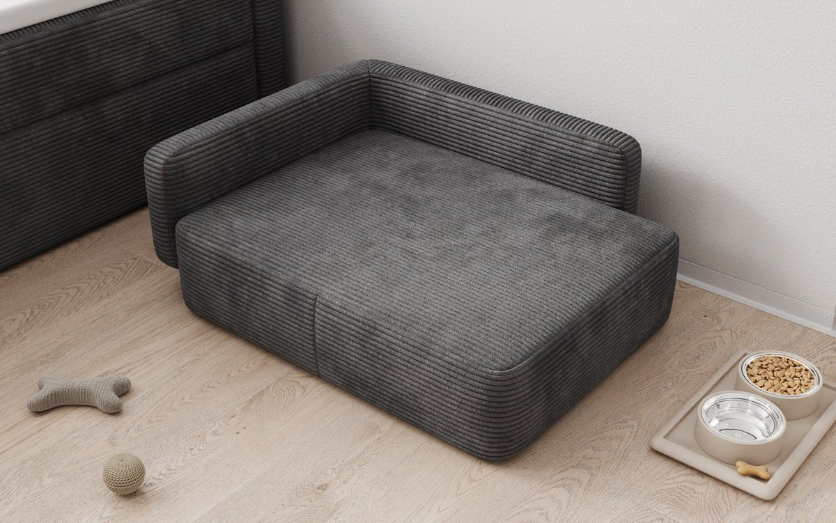 Hundebett BelloCouch 80 × 60 cm in Cord