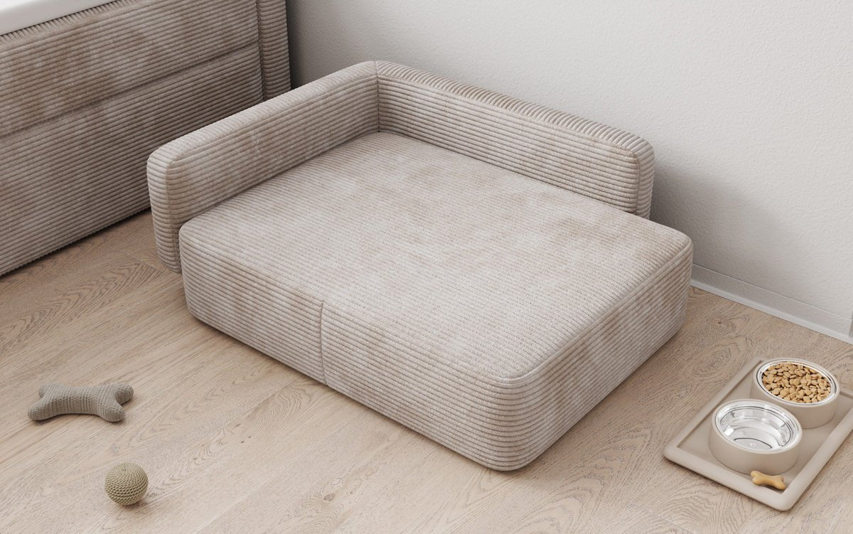 Hundebett BelloCouch 80 × 60 cm in Cord