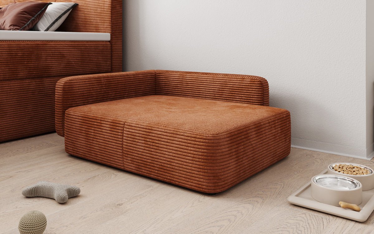 Hundebett BelloCouch 80 × 60 cm in Cord