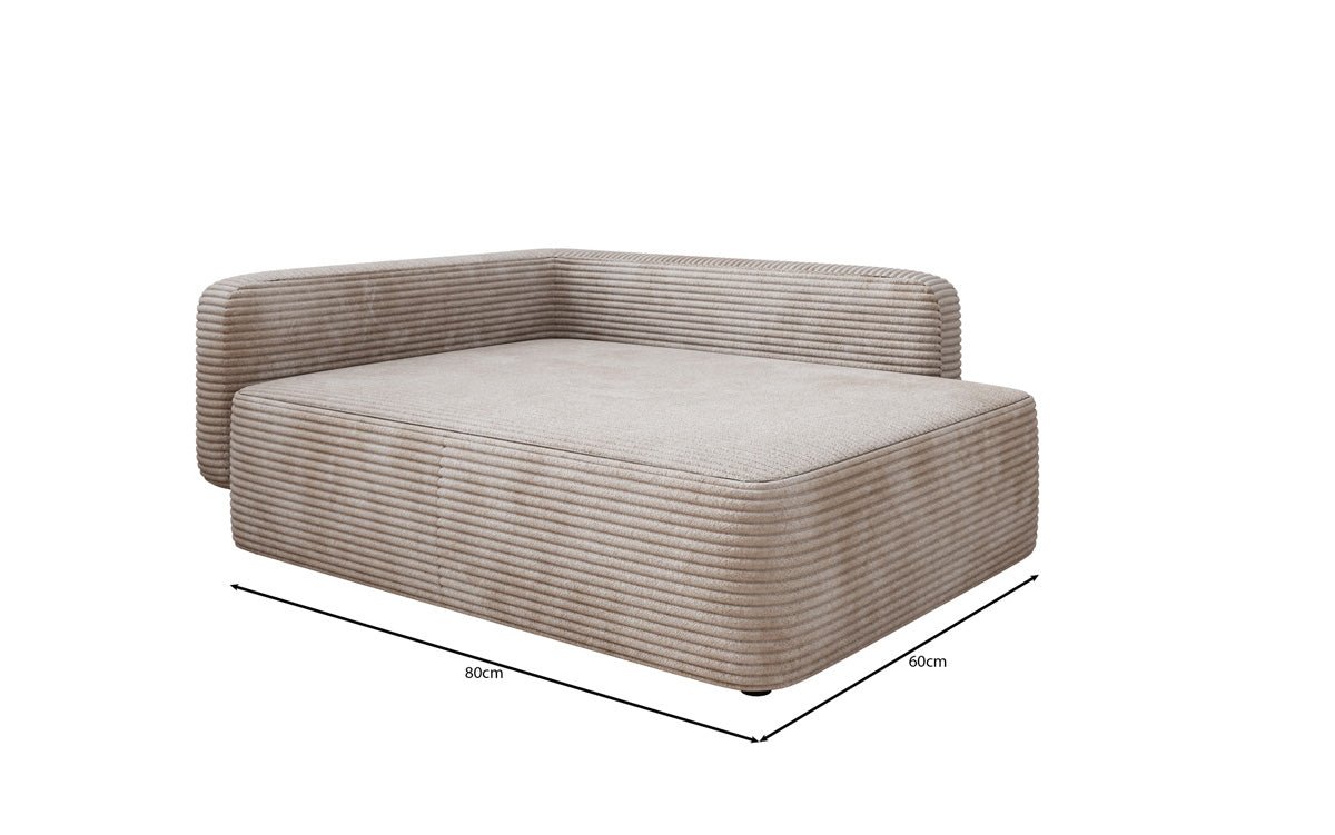 Hundebett BelloCouch 80 × 60 cm in Cord