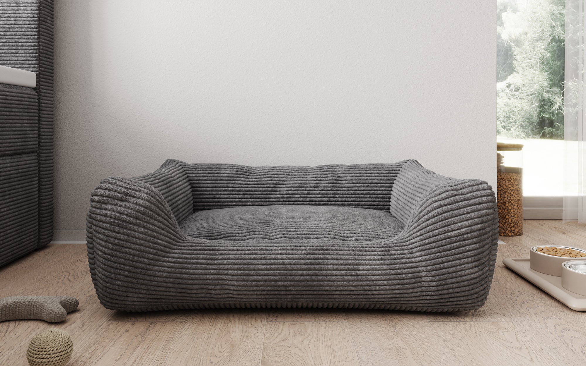 Hundebett Cosmo 60 × 80 cm in Cord