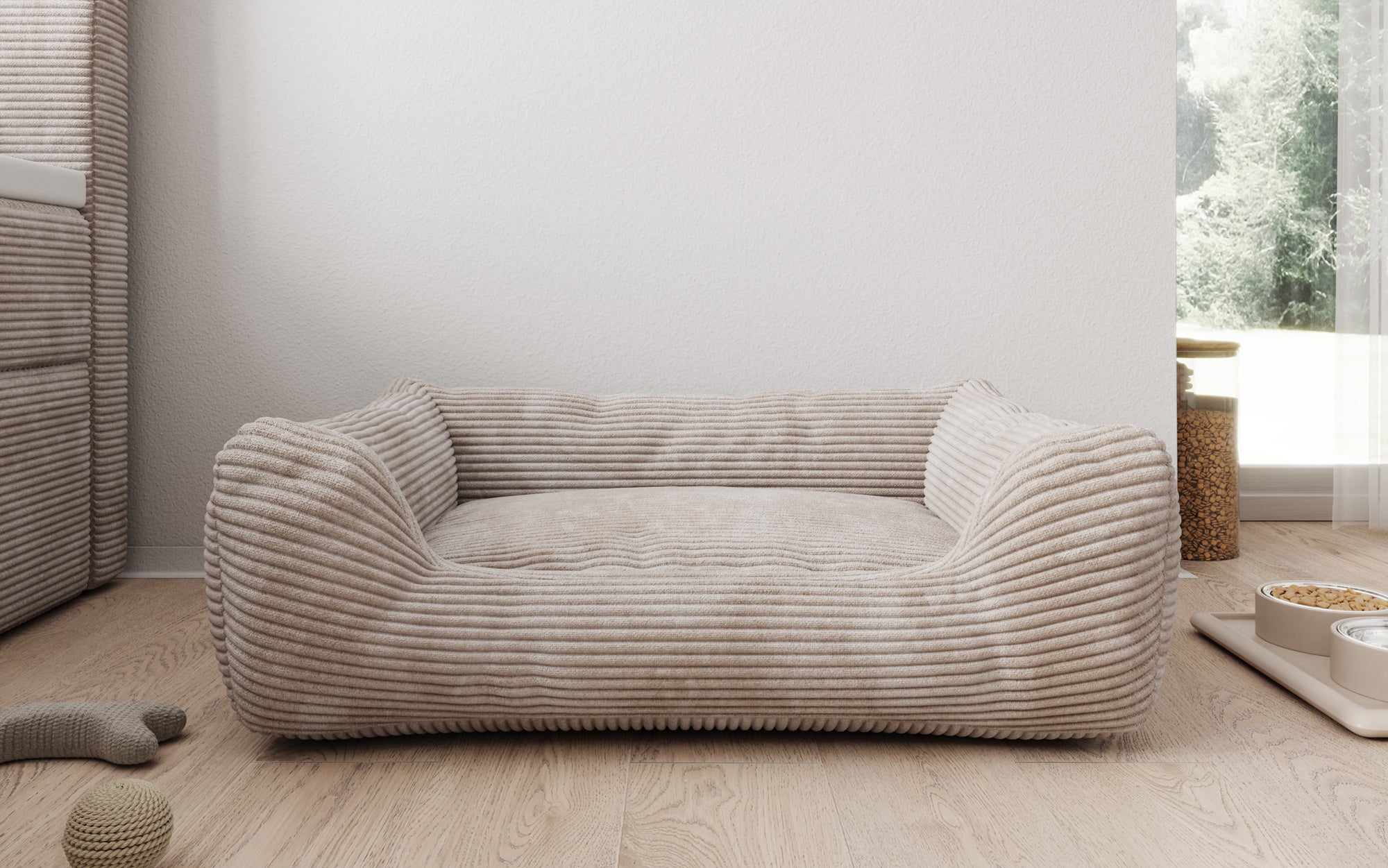 Hundebett Cosmo 60 × 80 cm in Cord