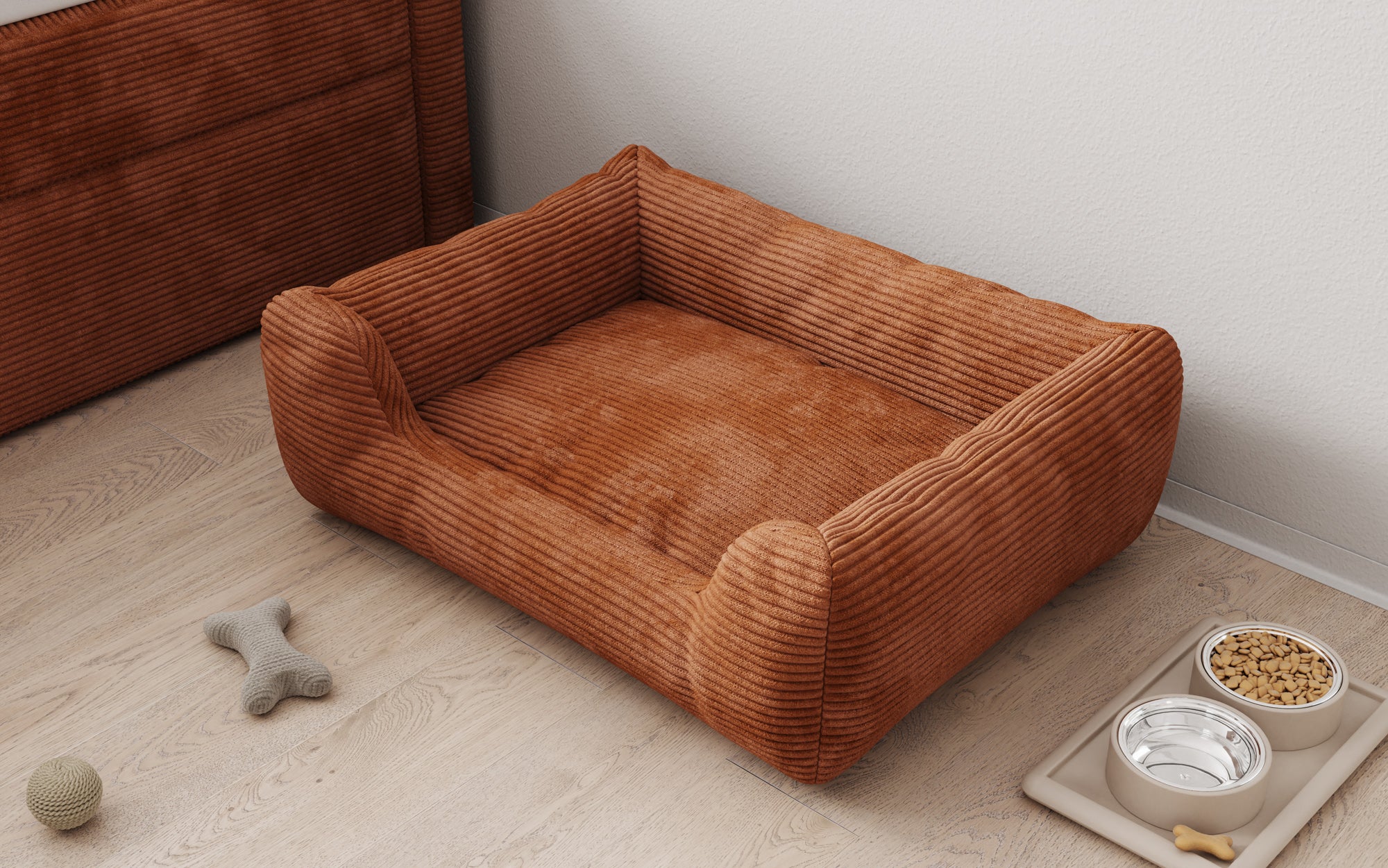 Hundebett Cosmo 60 × 80 cm in Cord