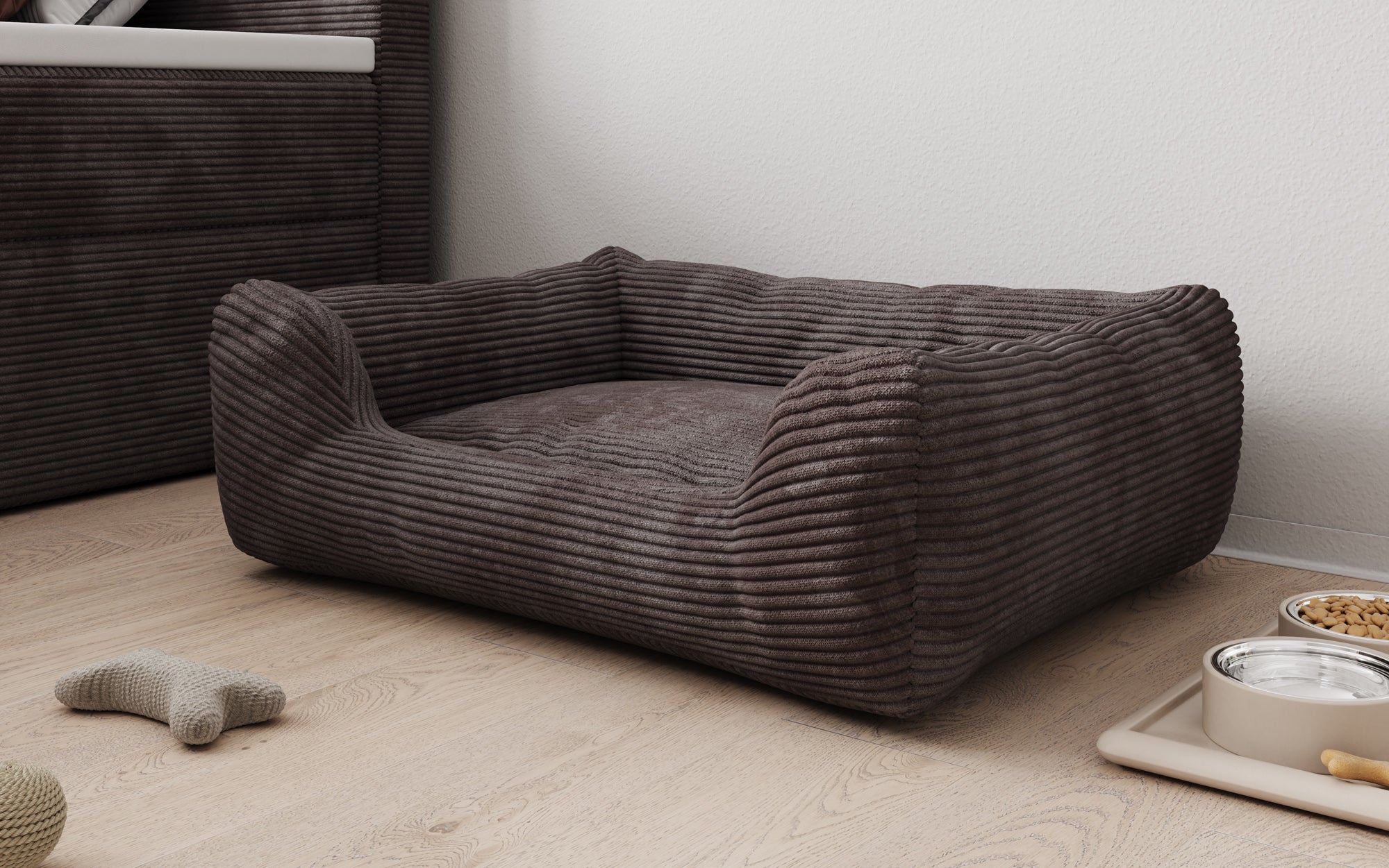 Hundebett Cosmo 60 × 80 cm in Cord