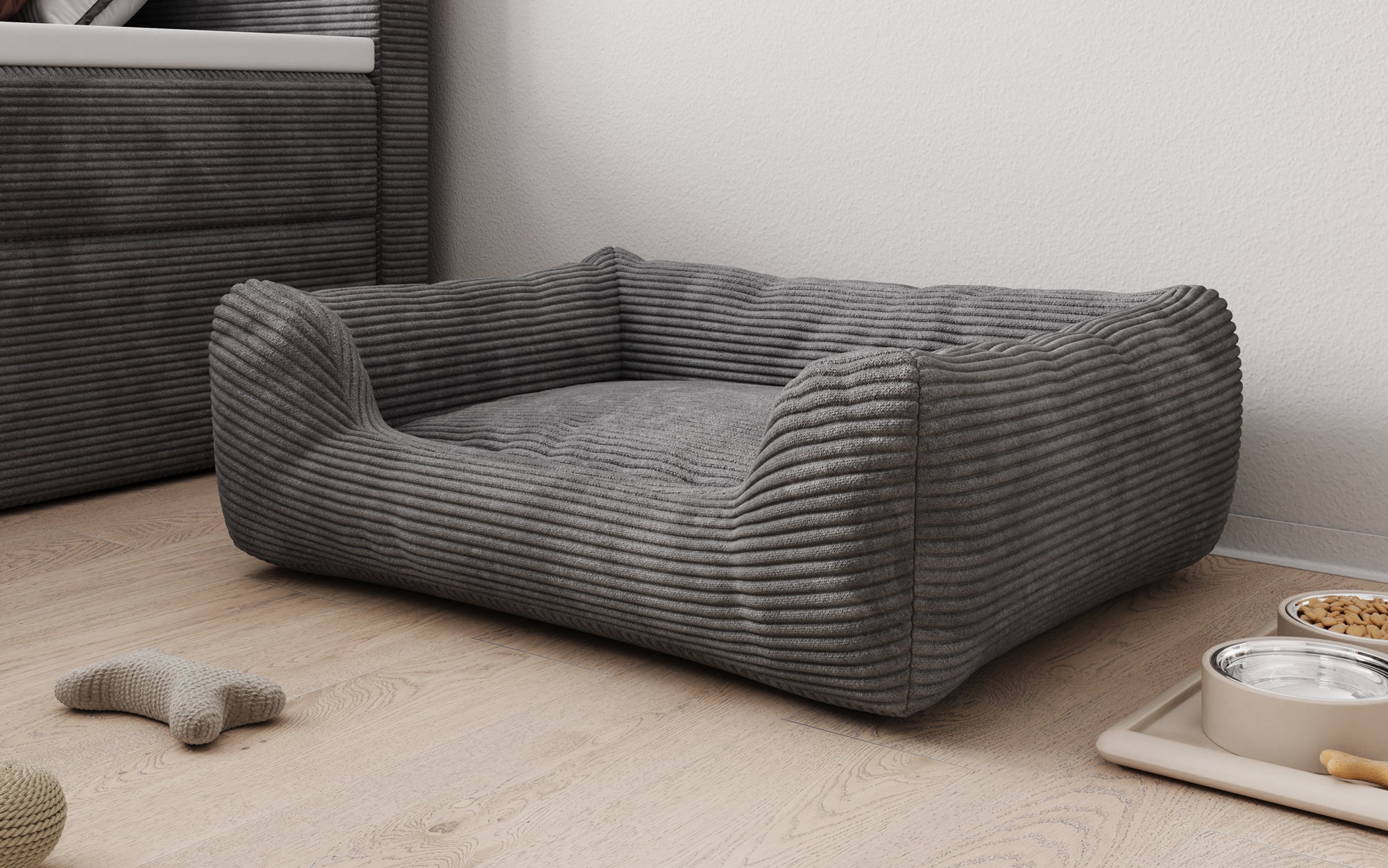 Hundebett Cosmo 60 × 80 cm in Cord