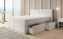 Boxspringbett Ophelia II mit Schubladen in Samt