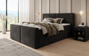 Boxspringbett Ophelia II mit Schubladen in Samt