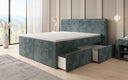 Boxspringbett Ophelia mit Schubladen in Cord