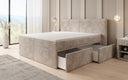 Boxspringbett Ophelia mit Schubladen in Cord