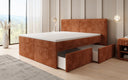 Boxspringbett Ophelia mit Schubladen in Cord