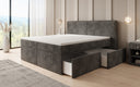 Boxspringbett Ophelia mit Schubladen in Cord