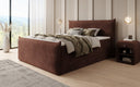 Boxspringbett Liana II mit hochklappbarem Stauraum in Samt