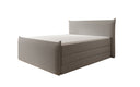 Boxspringbett Liana II mit hochklappbarem Stauraum in Teddy Bouclé
