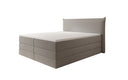 Boxspringbett Liana mit hochklappbarem Stauraum in Teddy Bouclé