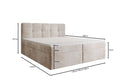Boxspringbett Cozy II in Cord mit Stauraum