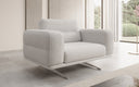 Designer Sofa-Sessel Torino mit Armlehnen in Bouclé