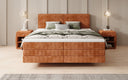 Boxspringbett Elara mit Schwebeoptik in Cord