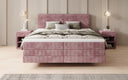 Boxspringbett Elara mit Schwebeoptik in Cord